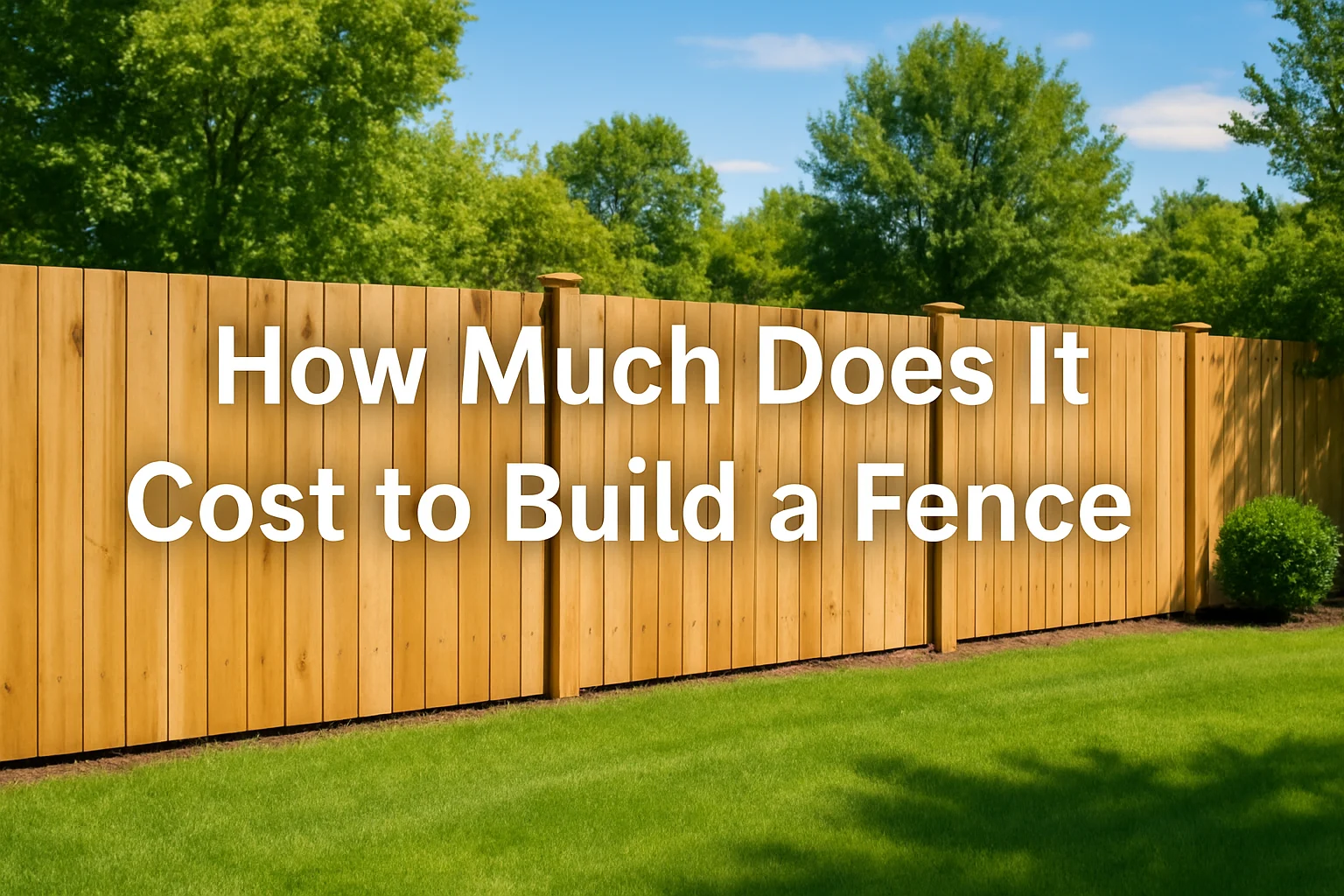 How Much Does It Cost to Build a Fence