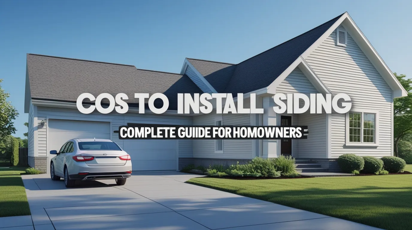 Cost to Install Siding