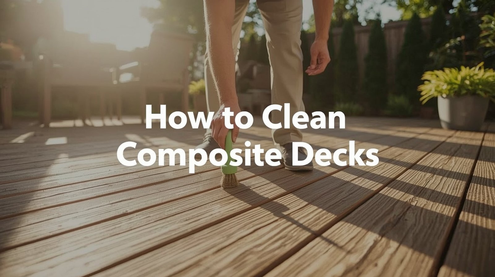 how to clean composite decks